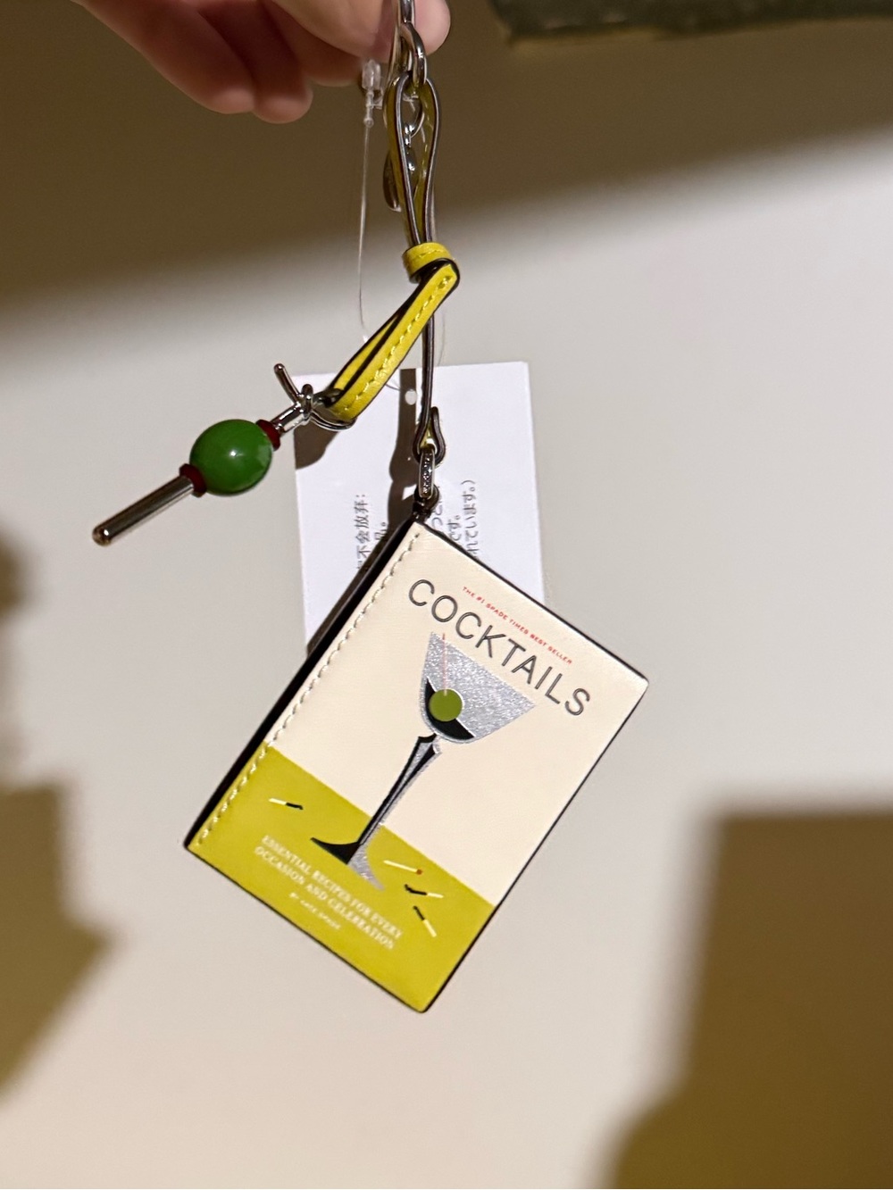 BNWT Kate Spade NY Charmed Cocktail Leather Bag Charm $118 - Picture 2 of 3